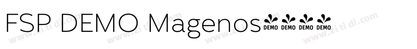 FSP DEMO Magenos字体转换 FSP DEMO Magenos字体转换